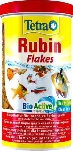 Детальная картинка Корм Tetra Rubin Flakes 1000 мл, хлопья для всех видов рыб, для усиления окраса  фото 3