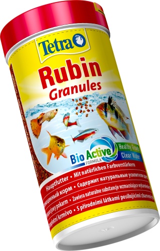 Детальная картинка Корм Tetra Rubin Granules 250 мл, гранулы для всех видов рыб, для усиления окраса  фото 3