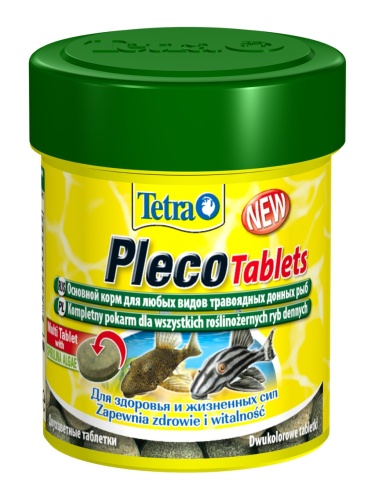 Детальная картинка Корм Tetra Pleco Tablets 120 табл., таблетки для крупных травоядных донных рыб со спирулиной