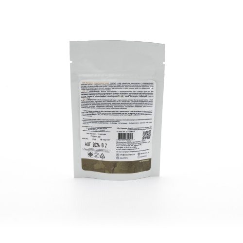 Детальная картинка Корм ежедневный AQUAMENU PRO ГСК-F (пакет дой-пак 10г), хлопья с гречневой мукой и спирулиной, для всех видов рыб в пресноводном и морском аквариуме фото 4