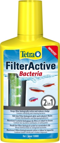 Детальная картинка Средство Tetra FilterActive 250 мл, с живыми бактериями для поддержания биологической активности в аквариуме