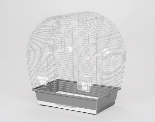 Детальная картинка Клетка InterZoo  P-020 TINA WHITE (510х280х550мм), для птиц, прут белый фото 3