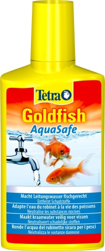 Детальная картинка Средство Tetra Goldfish AquaSafe 250 мл, делает водопроводную воду безопасной для холодноводных рыб фото 3