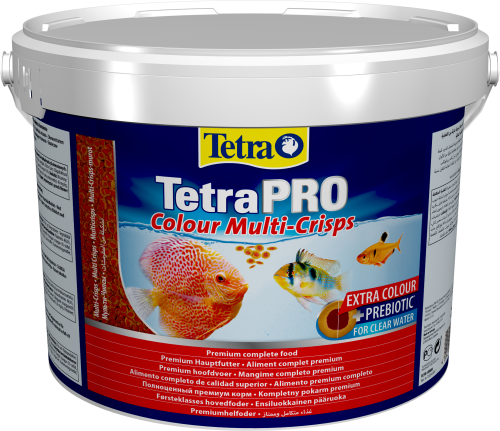 Детальная картинка Корм Tetra TetraPRO Colour Multi-Crisps 10 л, чипсы премиум для усиления окраски всех видов тропических рыб