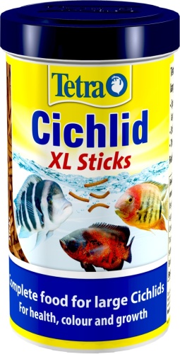 Детальная картинка Корм Tetra Cichlid XL Sticks 500 мл, палочки для крупных цихлид и декоративных рыб