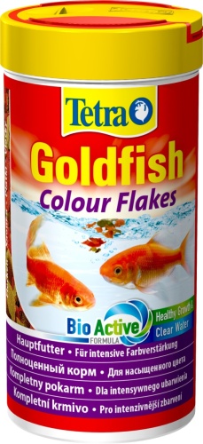 Детальная картинка Корм Tetra Goldfish Colour Flakes 250 мл, хлопья для золотых рыбок, для усиления окраса