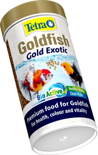 Детальная картинка Корм Tetra Goldfish Gold Exotic  250 мл, гранулы премиум для селекционных и обычных золотых рыбок фото 2