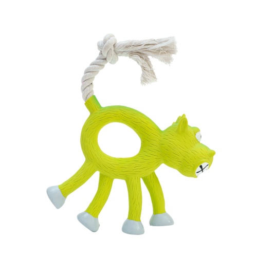 Детальная картинка Игрушка латекс ZooOne "Корова с канатным хвостом" 12 см