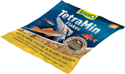 Детальная картинка Корм Tetra TetraMin Flakes 12 г (сашет), хлопья для всех видов рыб