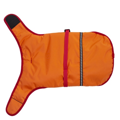 Детальная картинка Попона для собаки RichPet M утепленная (шея 32-36см, грудь 41-45см, длина спины 41см ), оранжевый фото 8