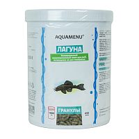 Картинка анонса Корм AQUAMENU Лагуна 250мл, универсальный гранулированный корм для донных рыб