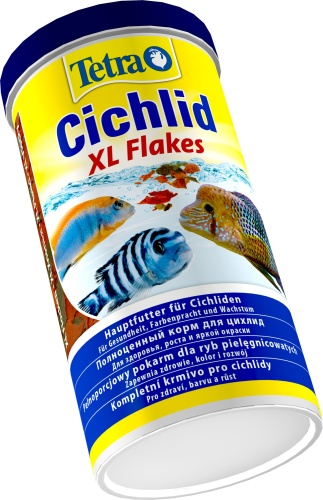 Детальная картинка Корм Tetra Cichlid XL Flakes 1000 мл, хлопья для крупных цихлид фото 2