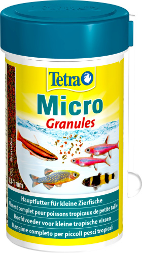 Корм Tetra Мicro Granules 100 мл, микрогранулы для для всех видов мелких рыб 