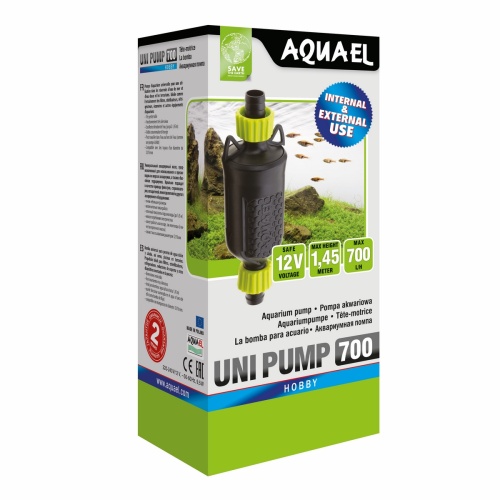 Детальная картинка 
Проточный насос для аквариума AQUAEL UNI PUMP 700 (700 л/ч, 9.5 Вт)
