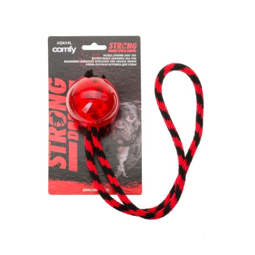 Детальная картинка Игрушка для собак COMFY STRONG DOG BALL  мяч с канатом 45х6,5х6,5 см
