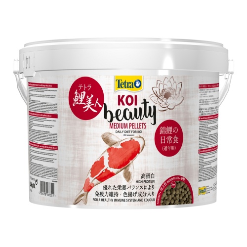 Детальная картинка Корм для карпов Кои Tetra Pond KOI Beauty Medium Pellets 10л, шарики для прудовых рыб