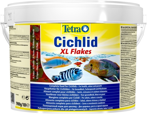 Детальная картинка Корм Tetra Cichlid XL Flakes 10л, хлопья для крупных цихлид фото 2