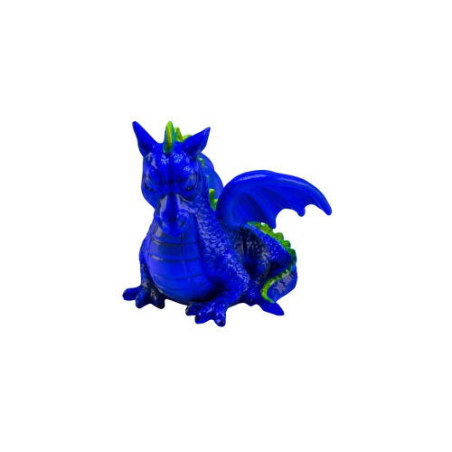 Детальная картинка Декорация флуоресцирующая GloFish Дракон (9 х 8 х 10см), меняет цвет в УФ-свете фото 3