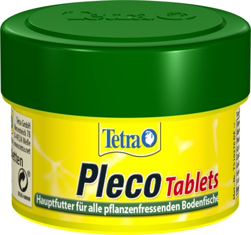 Детальная картинка Корм Tetra Pleco Tablets 58 табл., таблетки для крупных травоядных донных рыб со спирулиной