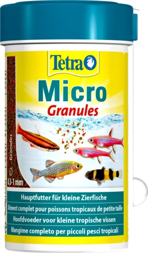 Детальная картинка Корм Tetra Мicro Granules 100 мл, микрогранулы для для всех видов мелких рыб  фото 3