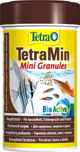 Детальная картинка Корм Tetra TetraMin Mini Granules 100 мл, мелкие гранулы для всех видов мелких рыб  фото 3