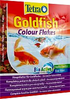 Картинка анонса Корм Tetra Goldfish Colour Flakes 12 г (сашет), хлопья для золотых рыбок, для усиления окраса