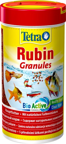 Детальная картинка Корм Tetra Rubin Granules 250 мл, гранулы для всех видов рыб, для усиления окраса 