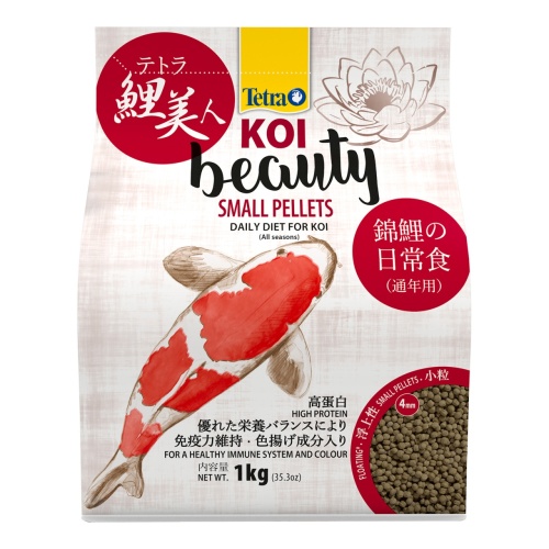 Детальная картинка Корм для карпов Кои Tetra Pond KOI Beauty Small Pellets 4л, шарики для небольших прудовых рыб