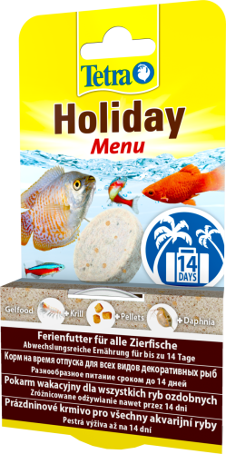 Детальная картинка Корм Tetra Holiday Menu 30 г (гель), для всех видов рыб, на время отпуска до 14 дней фото 3